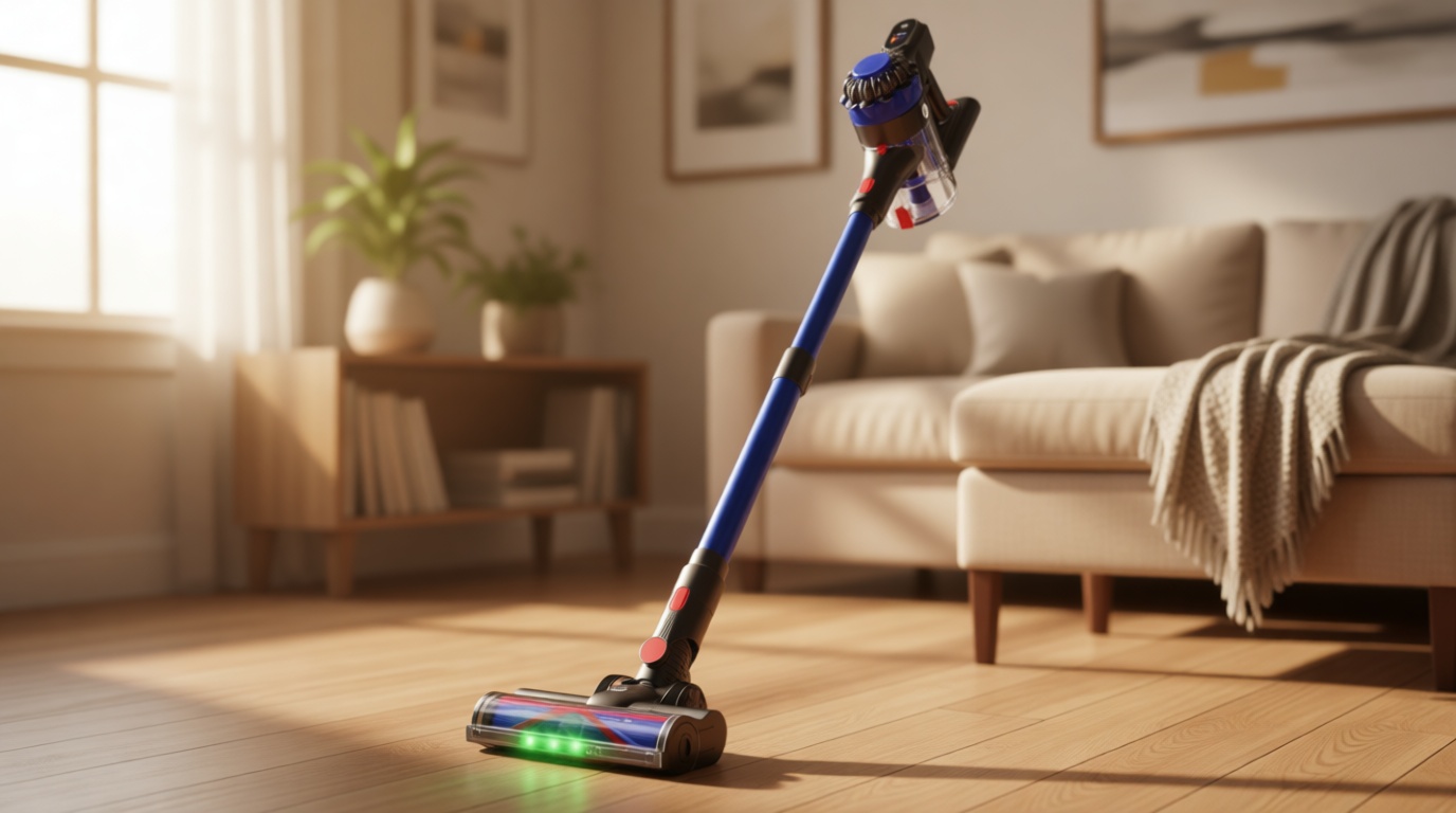 KARDV Cordless Vacuum Cleaner, 500W/40Kpa Vacuum Cleaners for Home, 60Mins Stick Vacuum with LED Display, Anti-Tangle & Wall Mount Charging, 8 in 1 Lightweight Vacuum for Hard Floors Carpet Pet Hair