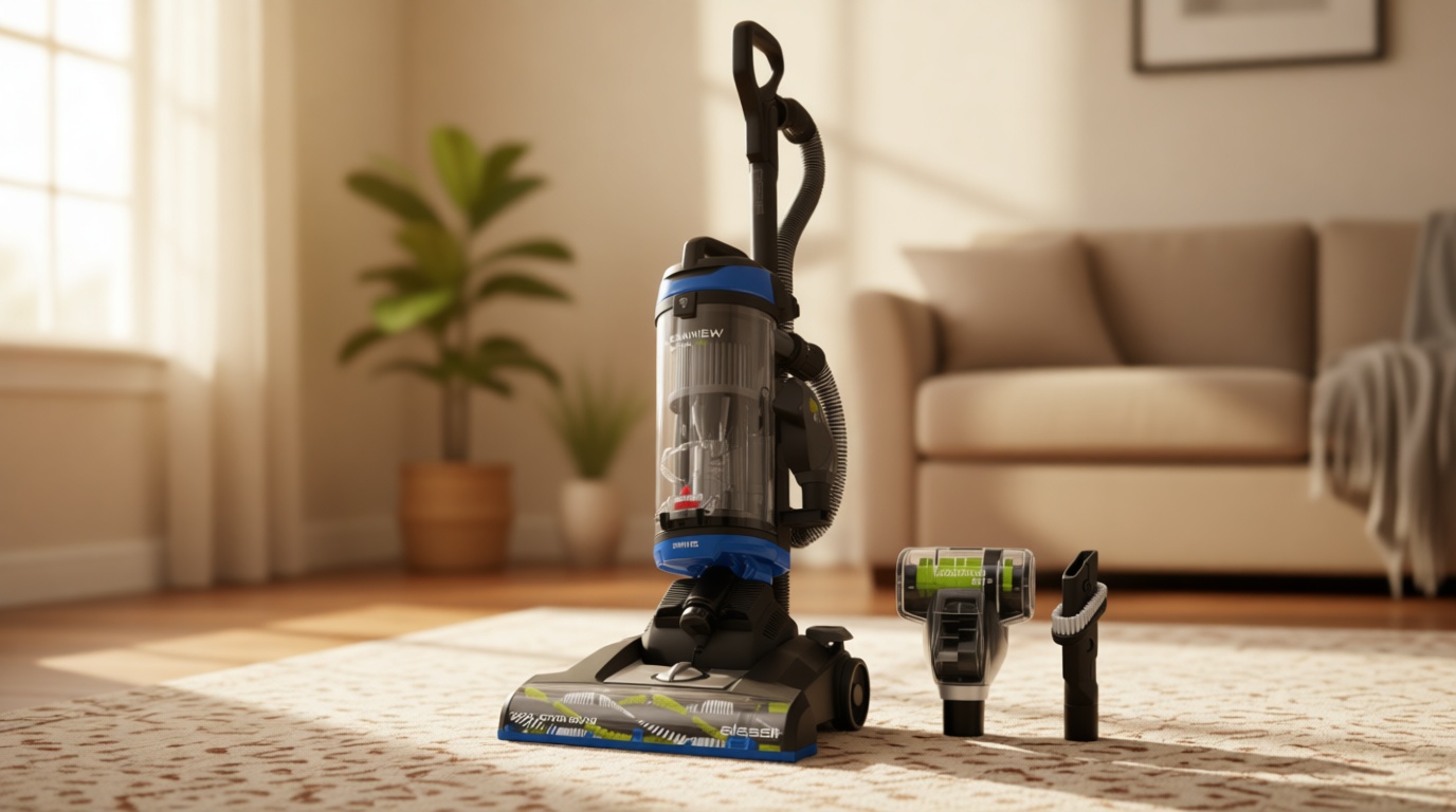 Bissell CleanView Swivel Vacuum with Triple Action Brush Roll, Swivel Steering, Extension Wand, Easy-Empty Dirt Tank, Multi-Cyclonic Suction System