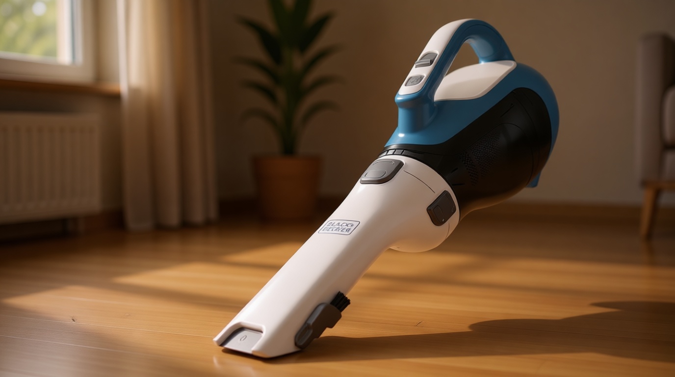 BLACK+DECKER dustbuster AdvancedClean Handheld Vacuum Cordless, Compact Home and Car Vacuum with Crevice Tool, Rotating Nozzle and Charging Station, Large Dust Bowl (CHV1410L)