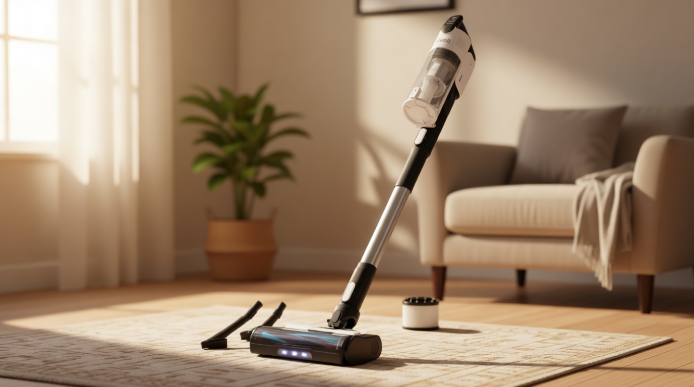 LEVOIT Cordless Vacuum Cleaner, Stick Vac with Tangle-Resistant Design, Up to 50 Minutes, Powerful Suction, Rechargeable, Lightweight, and Versatile for Carpet, Hard Floor, Pet Hair, LVAC-200