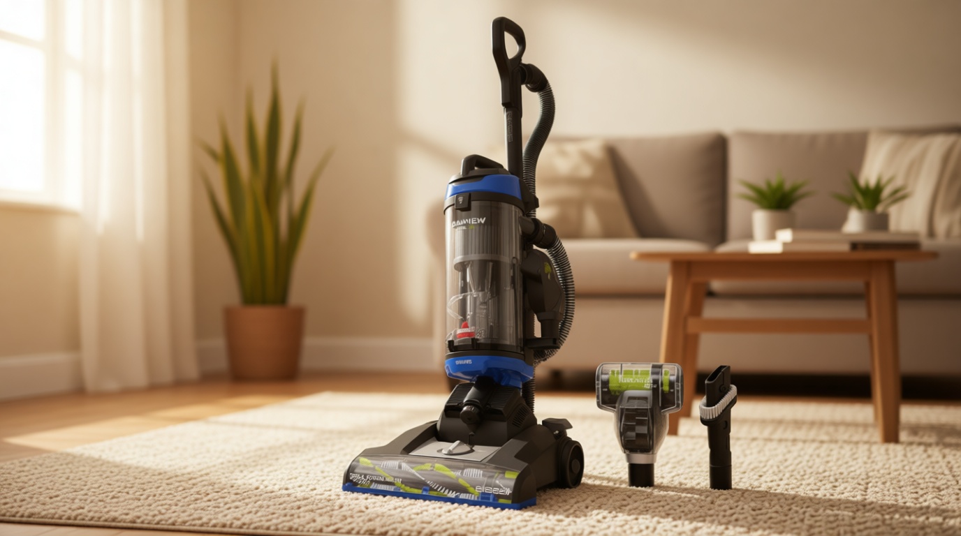 Bissell CleanView Swivel Vacuum with Triple Action Brush Roll, Swivel Steering, Extension Wand, Easy-Empty Dirt Tank, Multi-Cyclonic Suction System