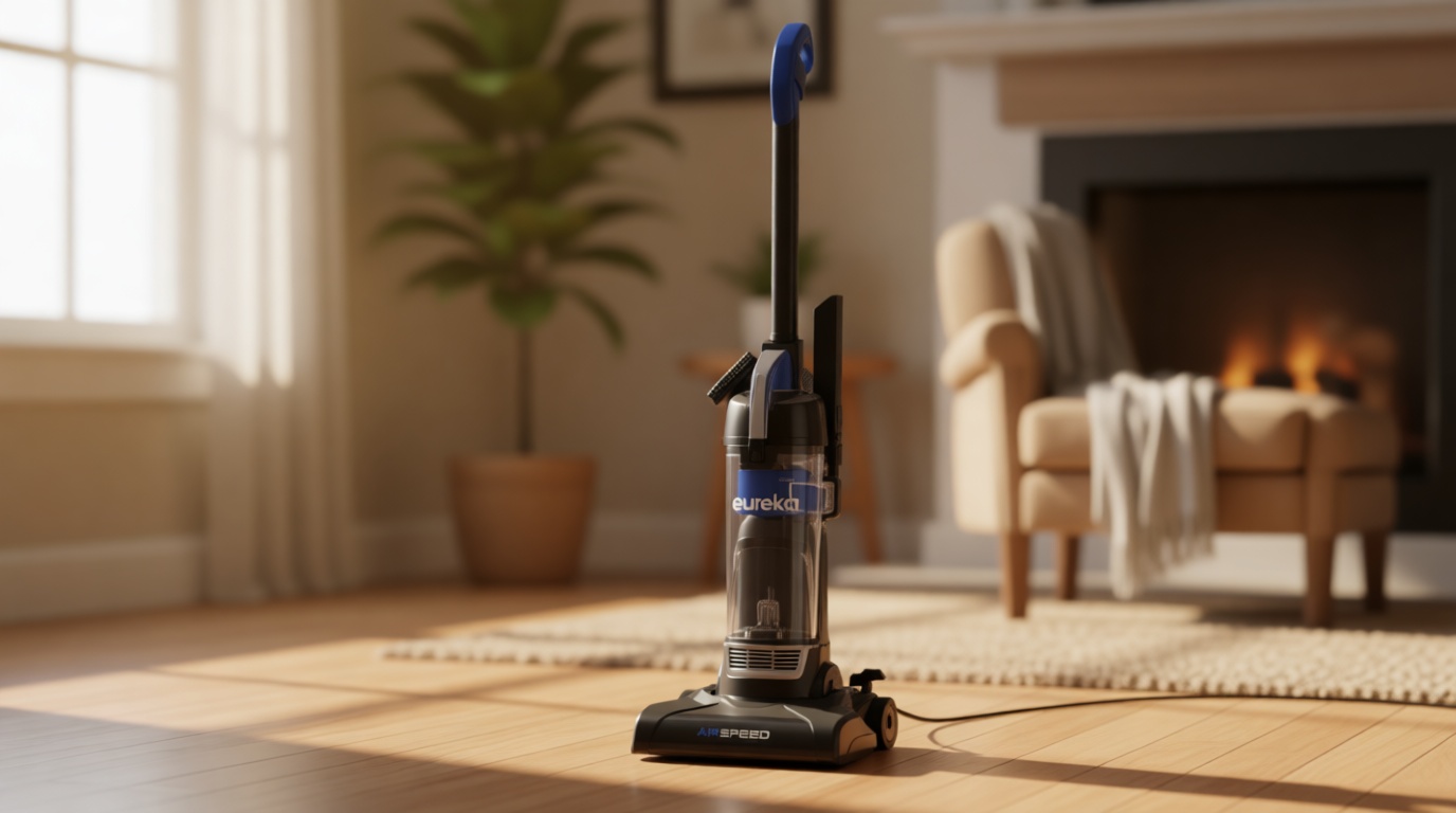 Eureka NEU10AE5 Powerful Bagless Upright Vacuum Cleaner Carpet and Floor, AirSpeed Ultra-Lightweight Vacuum Cleaner, w/ Replacement Filter, Blue