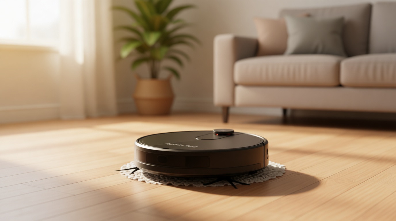 ROPVACNIC Robot Vacuum Cleaner Robot Vacuum and Mop Combo with 5200Pa Suction, Personalized Cleaning Adjustments, Self-Charging Robotic Vacuum Cleaner, Advanced Obstacle Avoidance