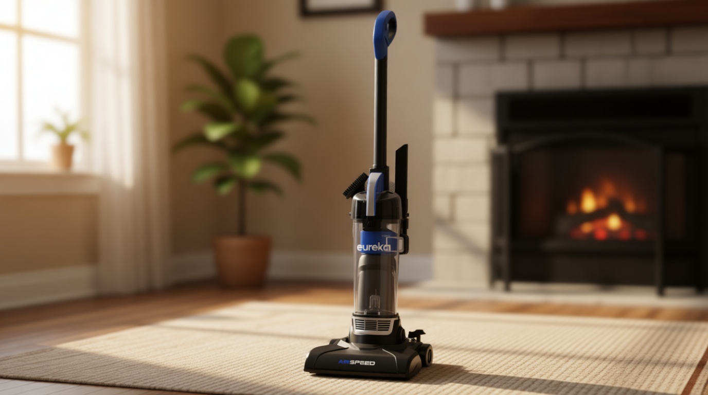 Eureka NEU10AE5 Powerful Bagless Upright Vacuum Cleaner Carpet and Floor, AirSpeed Ultra-Lightweight Vacuum Cleaner, w/ Replacement Filter, Blue