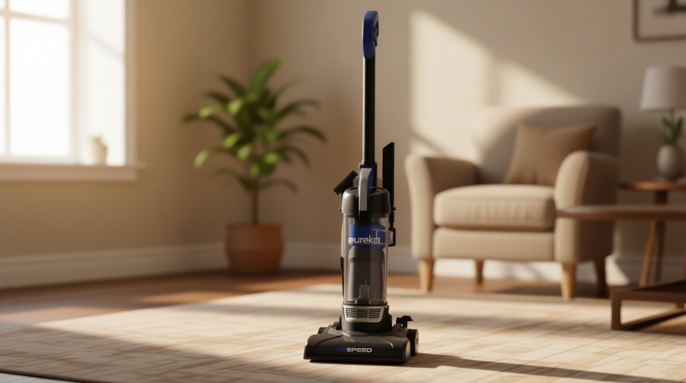 Eureka NEU10AE5 Powerful Bagless Upright Vacuum Cleaner Carpet and Floor, AirSpeed Ultra-Lightweight Vacuum Cleaner, w/ Replacement Filter, Blue