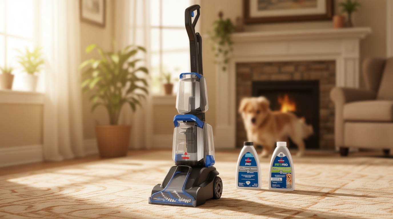 BISSELL TurboClean, Upright Carpet Cleaner, Pro Max Clean & Protect + Oxy Urine Eliminator Formula Included, 3952