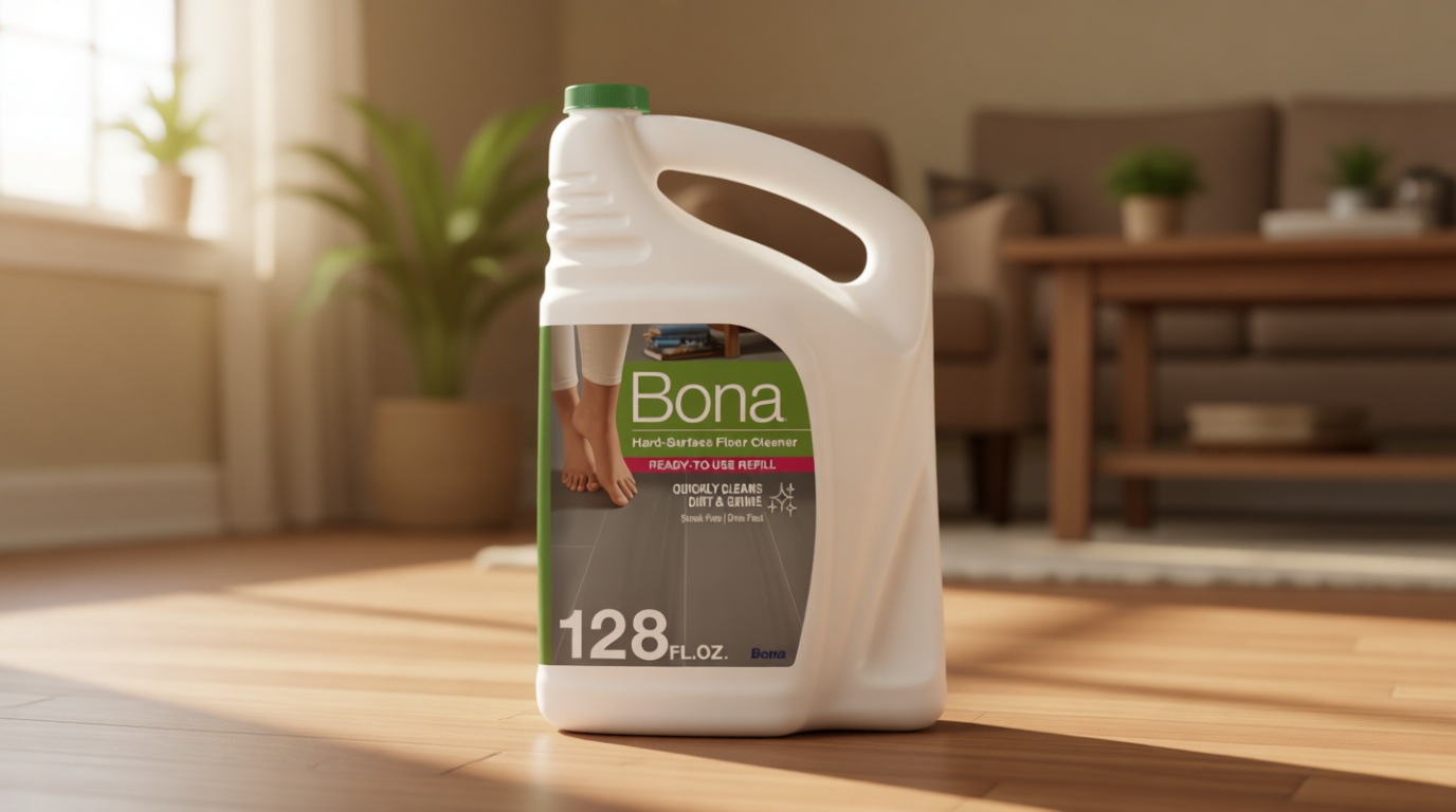 Bona Multi-Surface Floor Cleaner Refill - 128 fl oz - Unscented - Refill for Bona Spray Mops and Spray Bottles - Residue-Free Floor Cleaning Solution for Stone, Tile, Laminate, and Vinyl Floors U.S. EPA Safer Choice [Amazon-developed Certification] Compact by Design