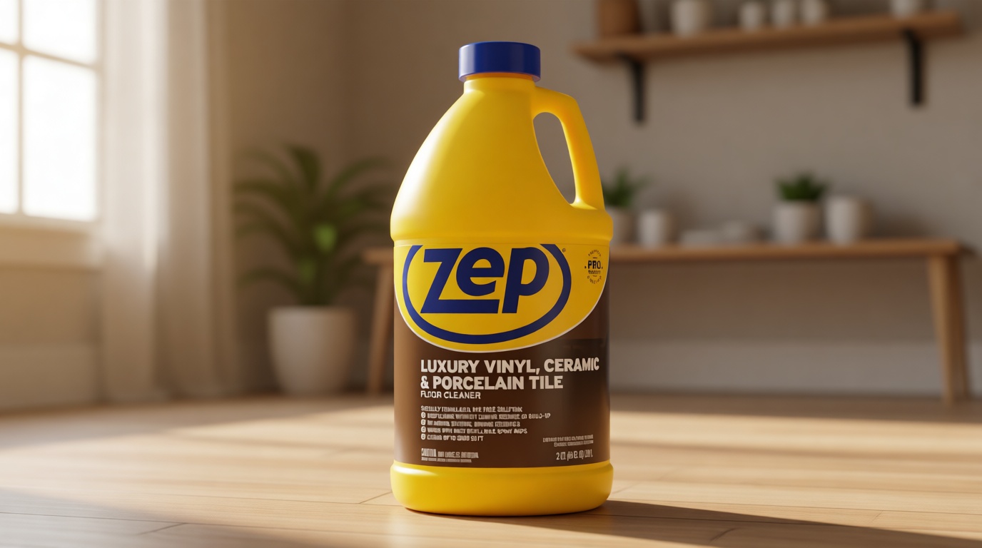 Zep Luxury Vinyl, Ceramic and Porcelain Floor Cleaner - 64 oz. ZULVCP64 Safe for Grout, Pro Formula