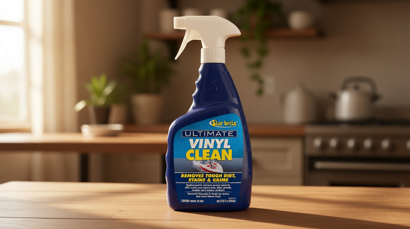 STAR BRITE Ultimate Vinyl Clean Spray - Multi-Surface Cleaner for Auto, RV, Home & Boat Upholstery - Vinyl, Rubber, Leather, Plastic + Interior & Exterior Trim 32 OZ (096232)