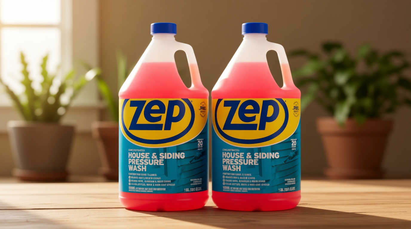 Zep House and Siding Pressure Wash Cleaner Concentrate - 1 Gallon (Case of 2) ZUVWS128 - Construction Grade Formula [Amazon-developed Certification] Compact by Design