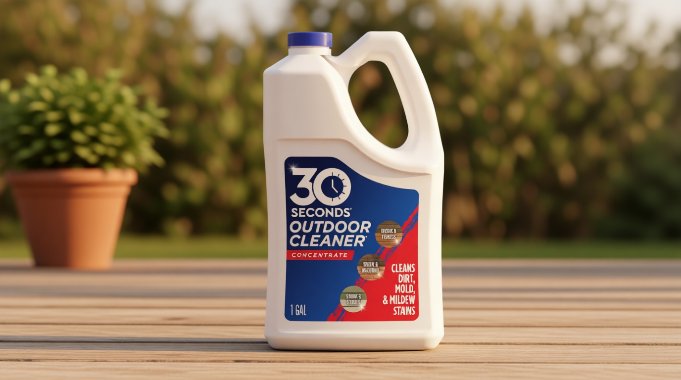 30 SECONDS Outdoor Cleaner Dirt,Mold & Mildew Cleaner & Stain Remover Concentrate | 1 Gallon