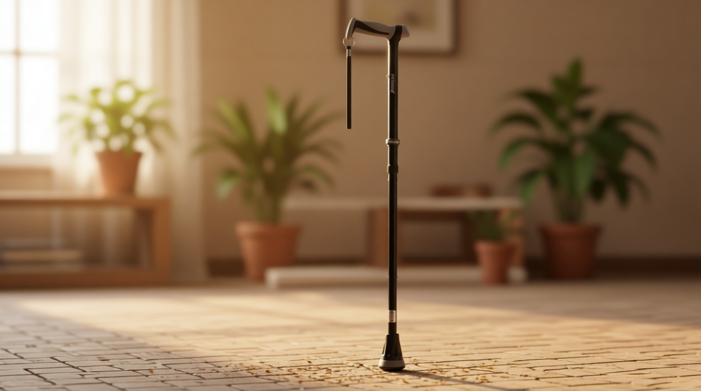 REHAND Walking Cane - Foldable, Adjustable, Collapsible Walking Canes for Men & Women, Heavy Duty All Terrain Tip, with Travel Bag | Walking Sticks for Seniors & Adults ClimatePartner certified