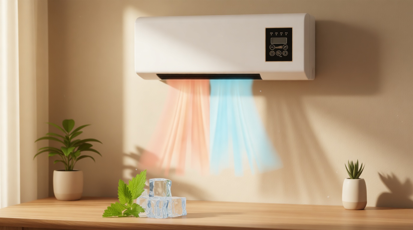 Ductless Air Conditioners,wall Ac Unit No Windows Needed, Fast Natural Wind/heating,2000w,portable Wall Mounted Air Conditioner,wall Mounted with Remote Control & Timer