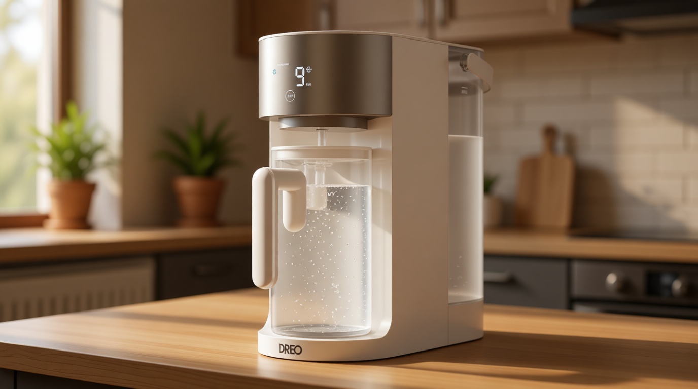 DREO Reverse Osmosis Water Filter Countertop, RO Filtration System, 3:1 Pure to Drain, TDS & Filter Life & Autofill Pitcher, Installation-Free, Self-Cleaning Water Purifier, RO Water Filter