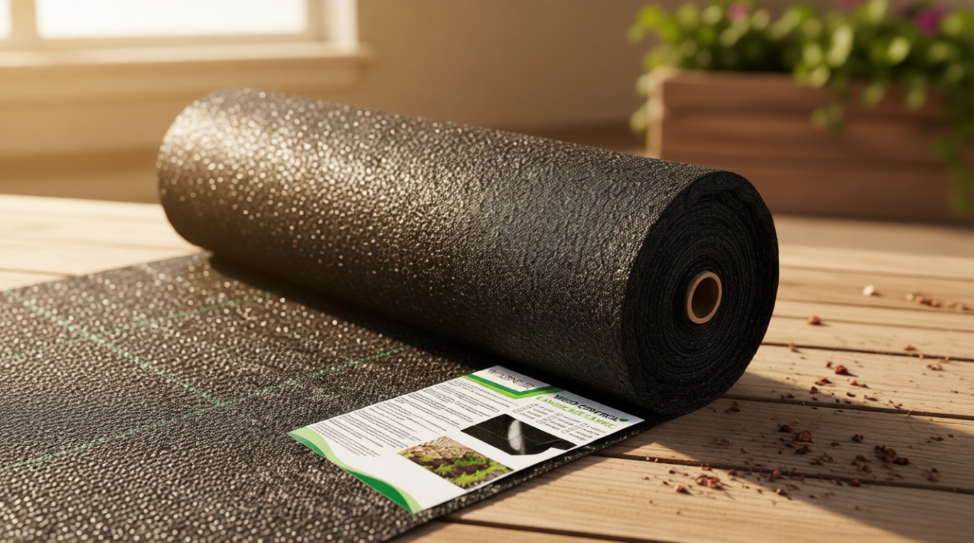 WAENLIR 5.8oz 3FT x 100FT Heavy Duty Landscape Fabric Weed Barrier Premium Woven Ground Cover Roll, UV Resistant&Tear-Proof, Ideal for Garden Beds, Walkways, Patios, Greenhouses, Outdoor Landscaping