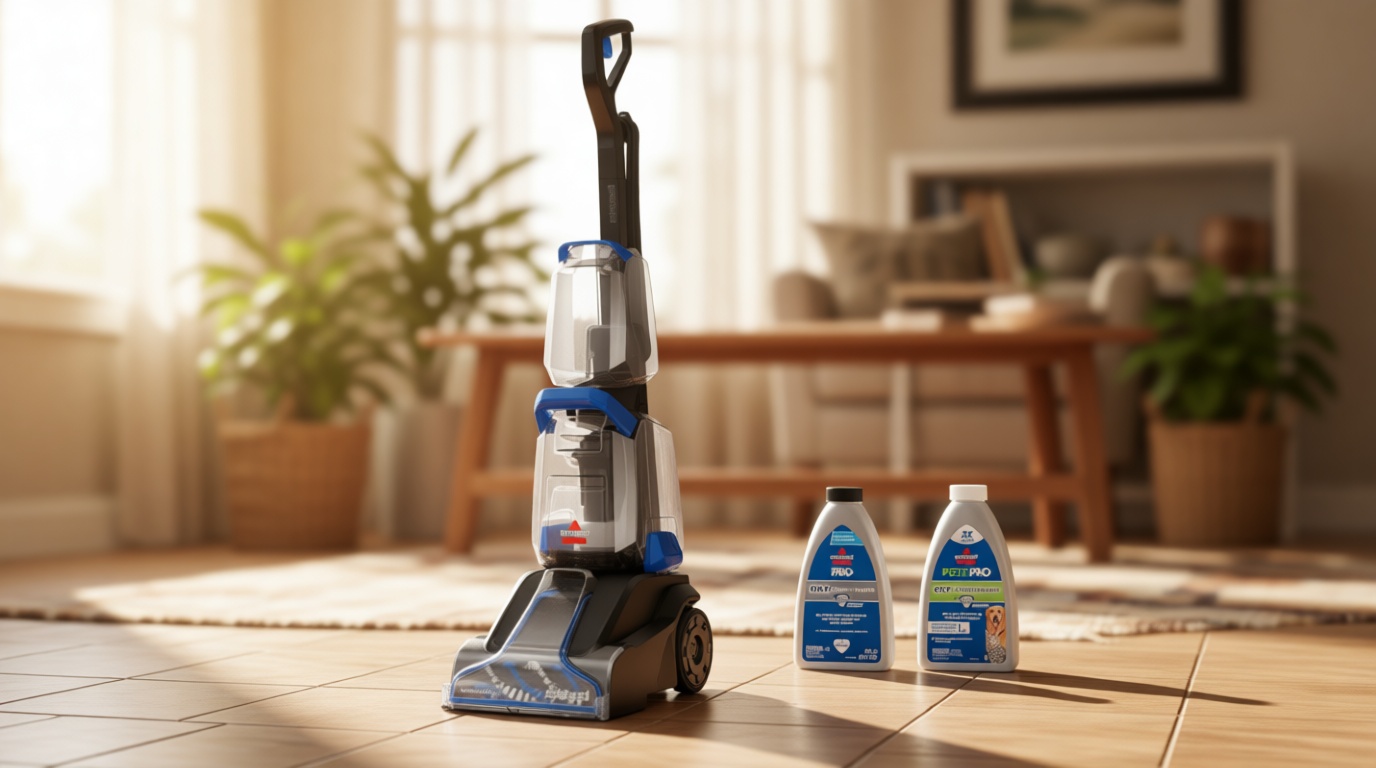 BISSELL TurboClean, Upright Carpet Cleaner, Pro Max Clean & Protect + Oxy Urine Eliminator Formula Included, 3952