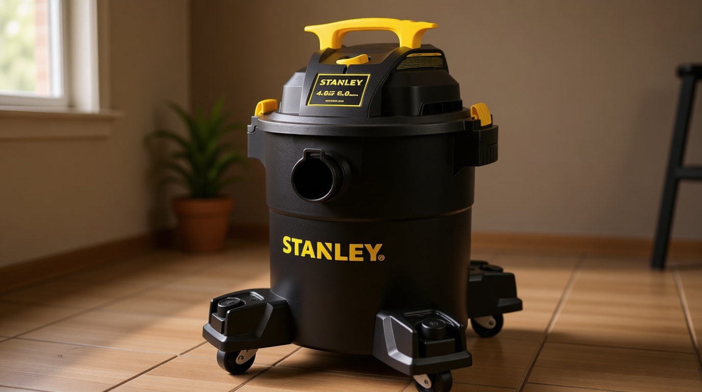 Stanley - SL18116P Wet/Dry Vacuum, 6 Gallon, 4 Horsepower Black