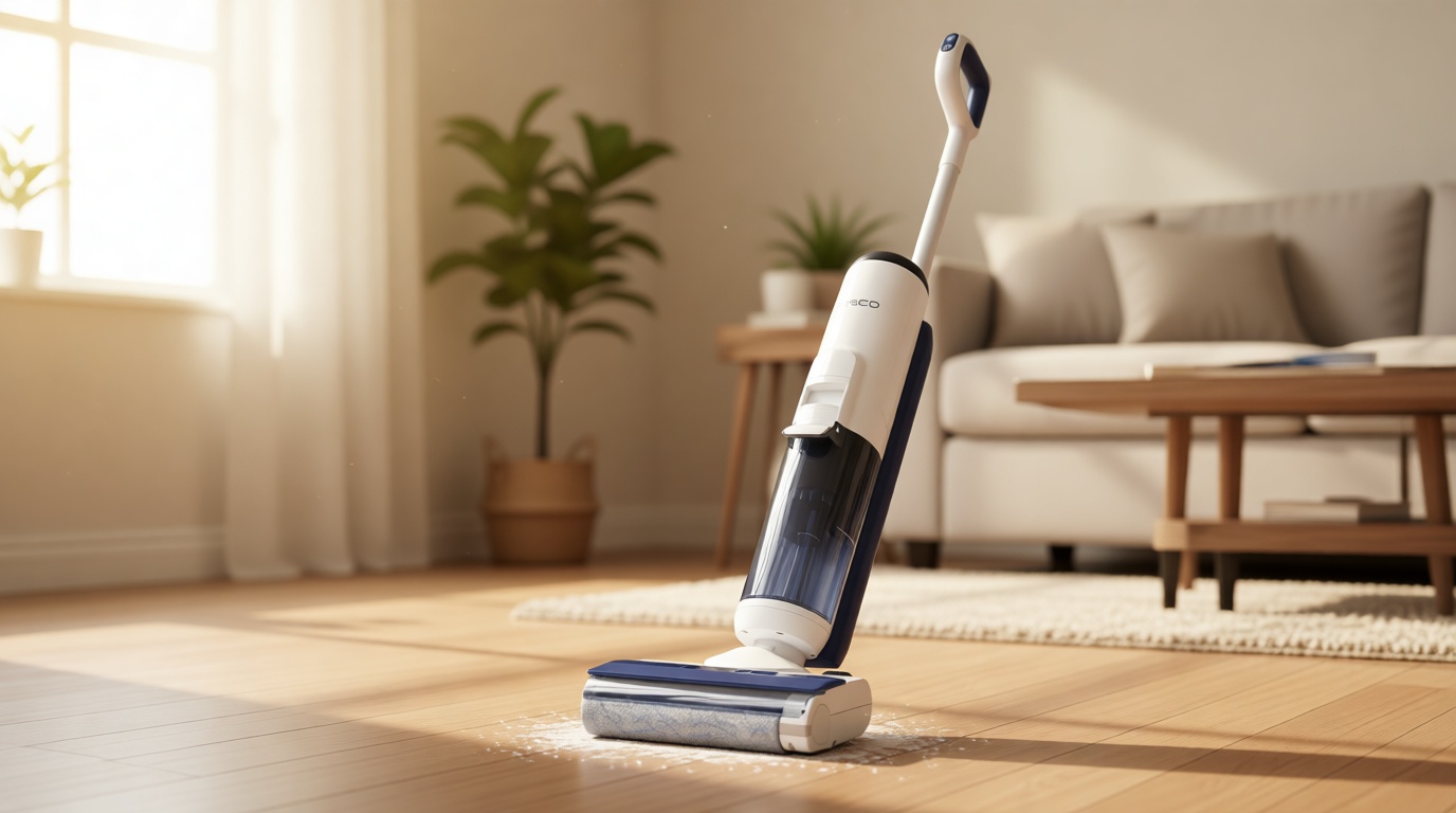 Tineco iFLOOR 5 Breeze Complete Wet Dry Vacuum Cordless Floor Washer, One-Step Cleaning for Hard Floors, Edge Clean, Auto Self-Cleaning, Lightweight & Cordless Design