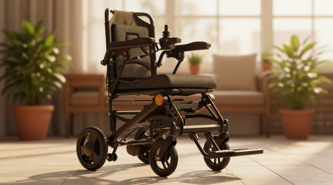 Lightweight Electric Wheelchairs for Adults Foldable Only 35lbs, 500W Dual Motors Motorized Wheelchairs for Seniors Support 250 lbs, All Terrain Travel Powered Wheel Chairs, Black