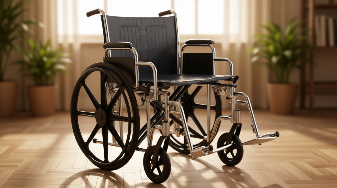 Medline Excel Extra-Wide Bariatric Wheelchair For Adults and Seniors with 24" Wide Seat, Supports up to 500 lbs