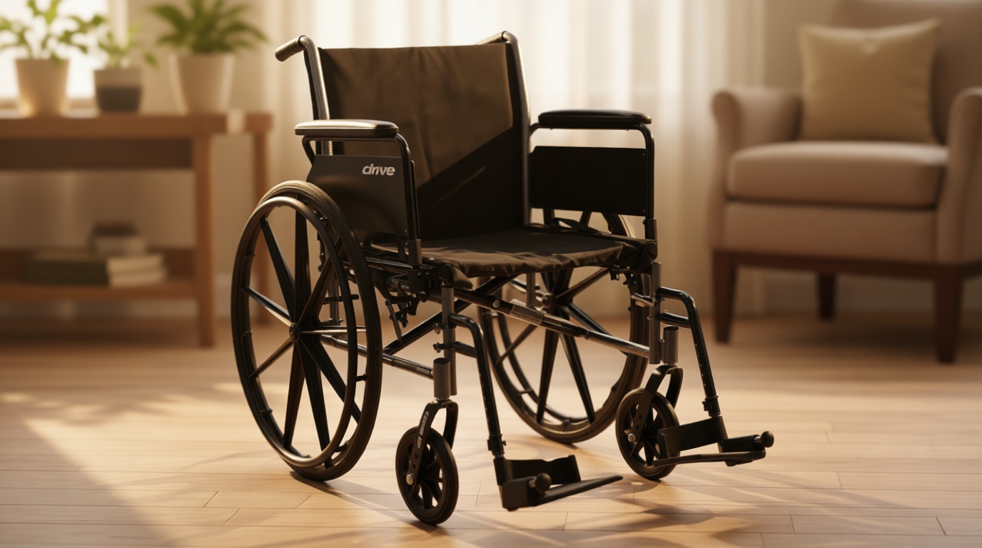 Drive Medical Cruiser III Lightweight Wheelchair - Enhanced Mobility Support - Adjustable Seat & Arm Options - Durable Carbon Steel Construction - Smooth-Rolling Mag Wheels - 20 Inch Seat