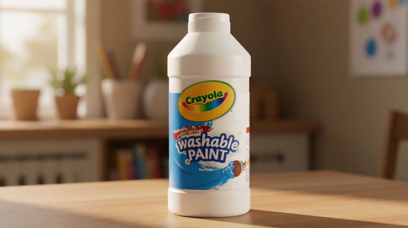 Crayola Washable Kids Paint, White, 16oz