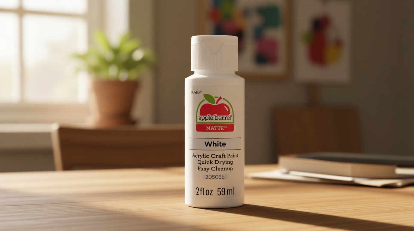 Apple Barrel Acrylic Paint in Assorted Colors (2 Ounce), 20503 White