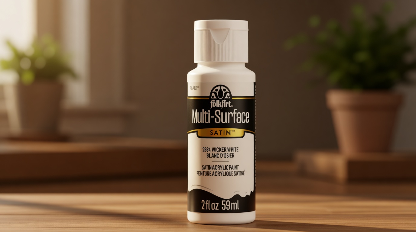 FolkArt Multi-Surface Paint in Assorted Colors (2 oz), 2894, Wicker White