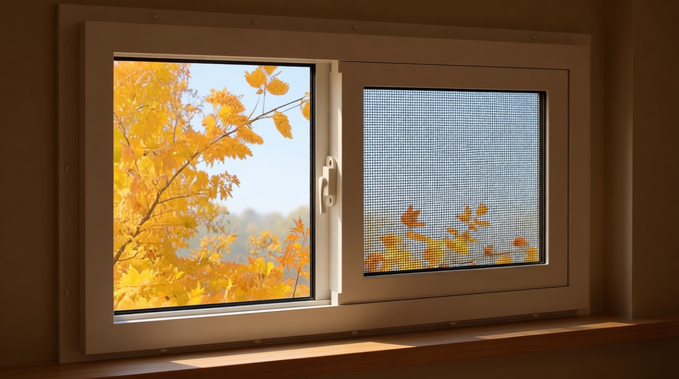 Vinyl Basement Window, 32" x 18" Bathroom Sliding Window with Double Pane Insulated Tempered Glass and Fiberglass Screen for Basement, Bathroom, Shed (White)