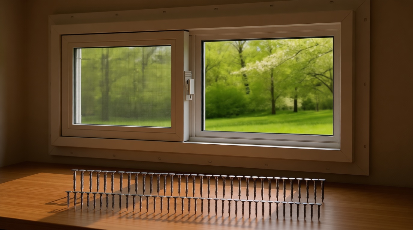 NeatiEase Basement Window, 32" x 16" Heavy Duty Vinyl Sliding Windows with Double Pane Insulated Tempered Glass and Fiberglass Screen for Basement, Bathroom, Garage, Shed, Home Replacement (White)