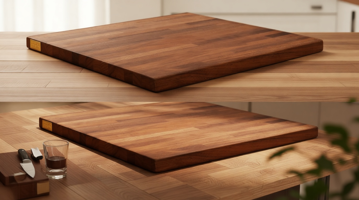 24"x25" Butcher Block Countertop, DIY Solid Walnut Wood Countertop, 1.5'' Thick Waterproof Table Top, Used as Cutting Board, Office Desk Tops, Dining Room Tables, Laundry and Kitchen Countertop