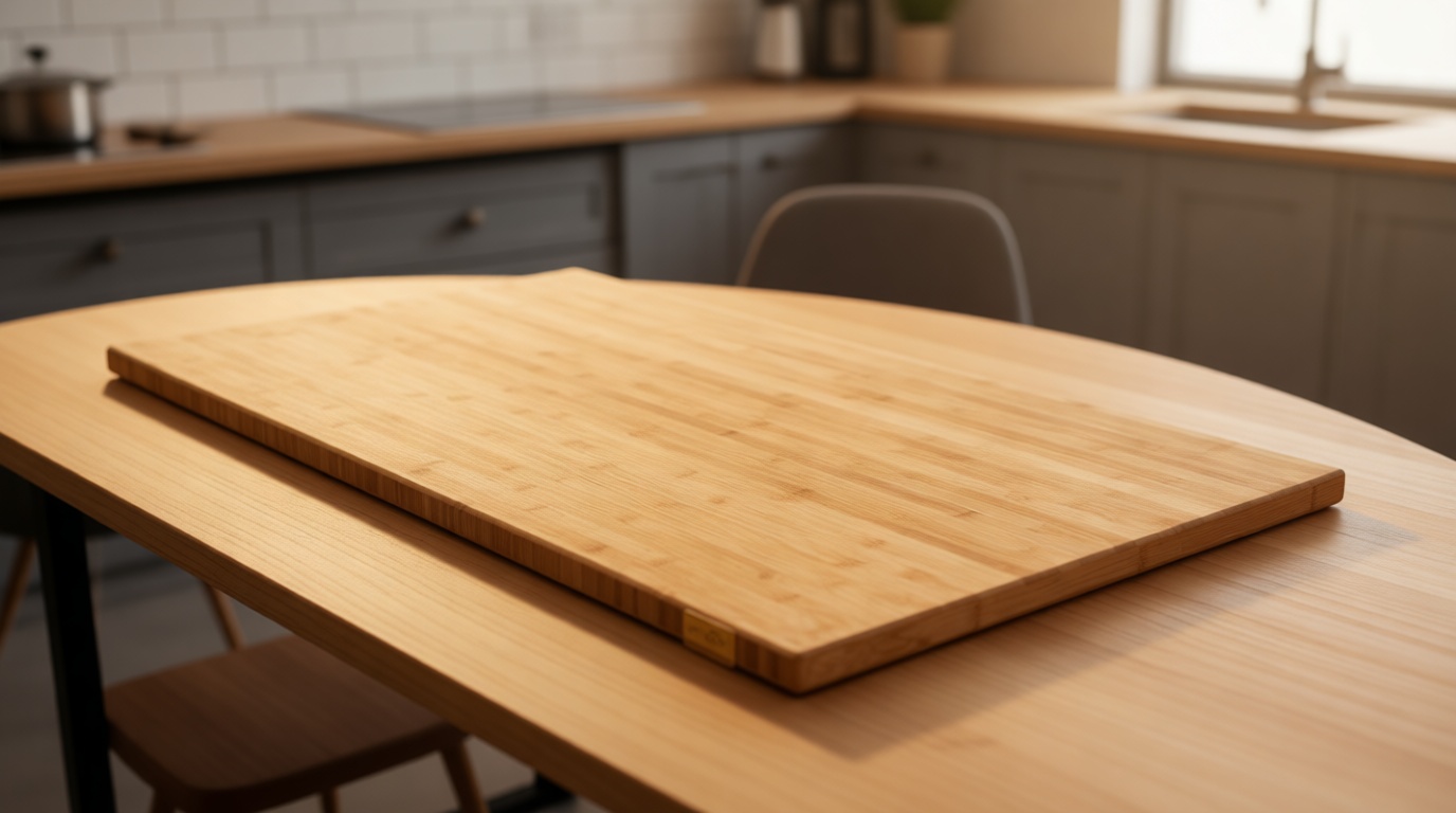 48"x25" Butcher Block Countertop, 4ft DIY Bamboo Countertop, 1.2'' Thick Wood Table Top, Used as Cutting Board, Office Desk Top, Living and Dining Room Table, Washer Dryer Countertop, Kitchen Island