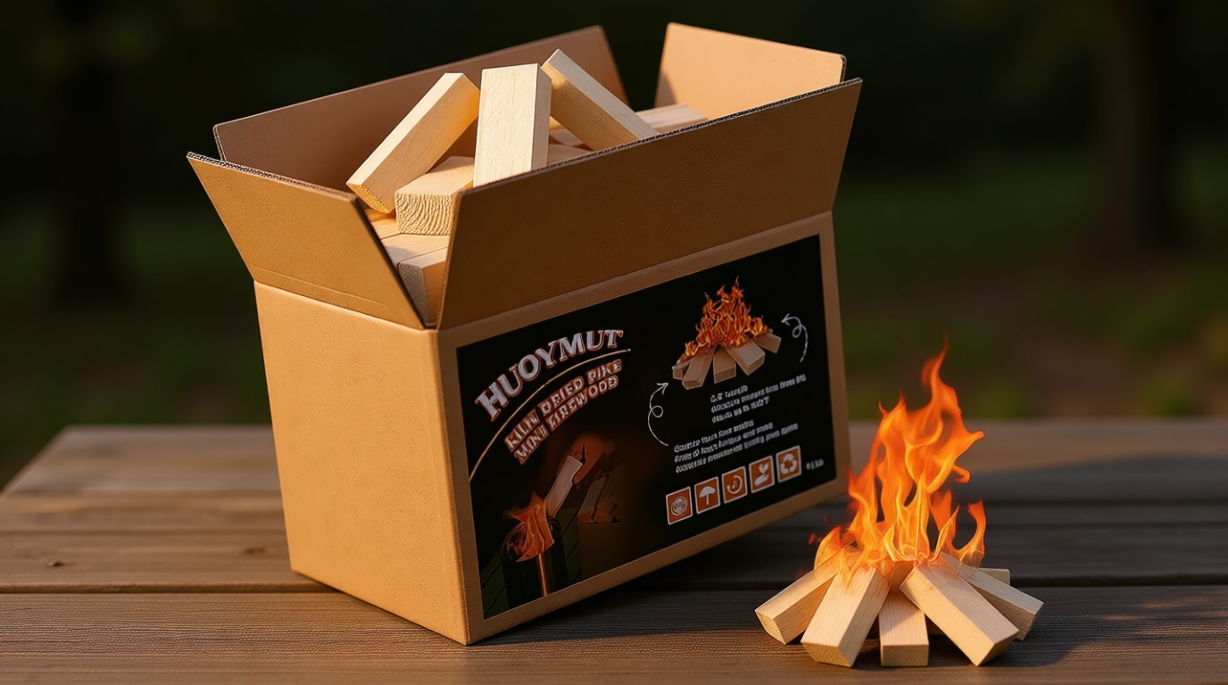 Mini Fire Stick Wood,3.5" Lengths Kiln Dried Pine Small Firewood,Barkless Kindling Fire Logs,Fire Pit Accessories Great for Tabletop Fire Pit,Fireplace,Mini Mesa Wood,4 Lbs