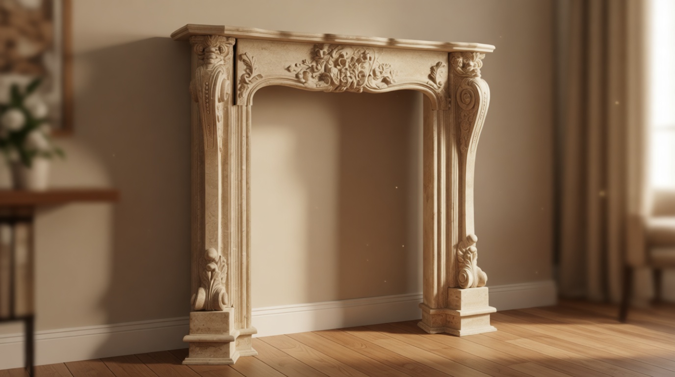 Decorative Wood Fireplace Mantel