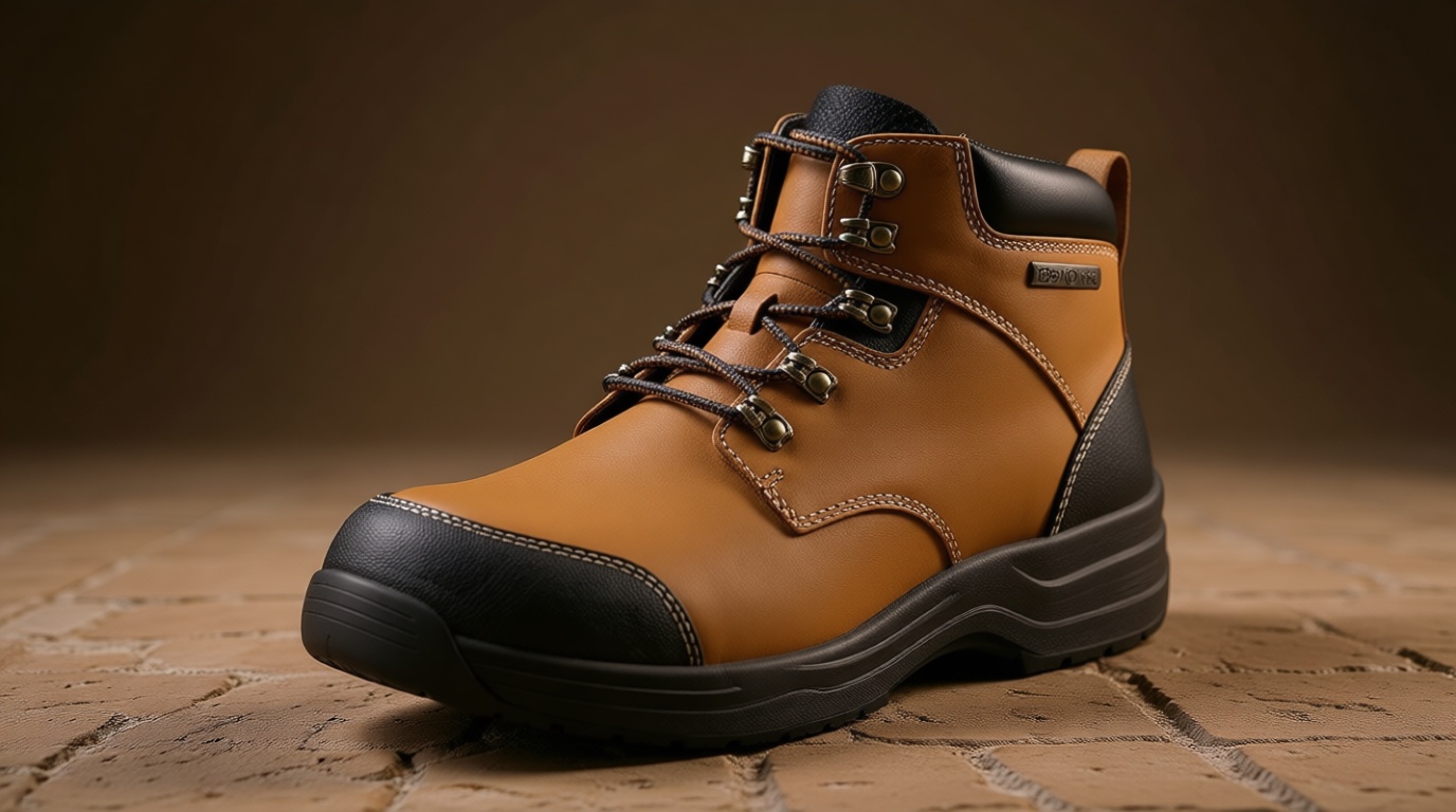 Orthofeet Men's Orthopedic Granite Waterproof Slip Resistant Work Boot