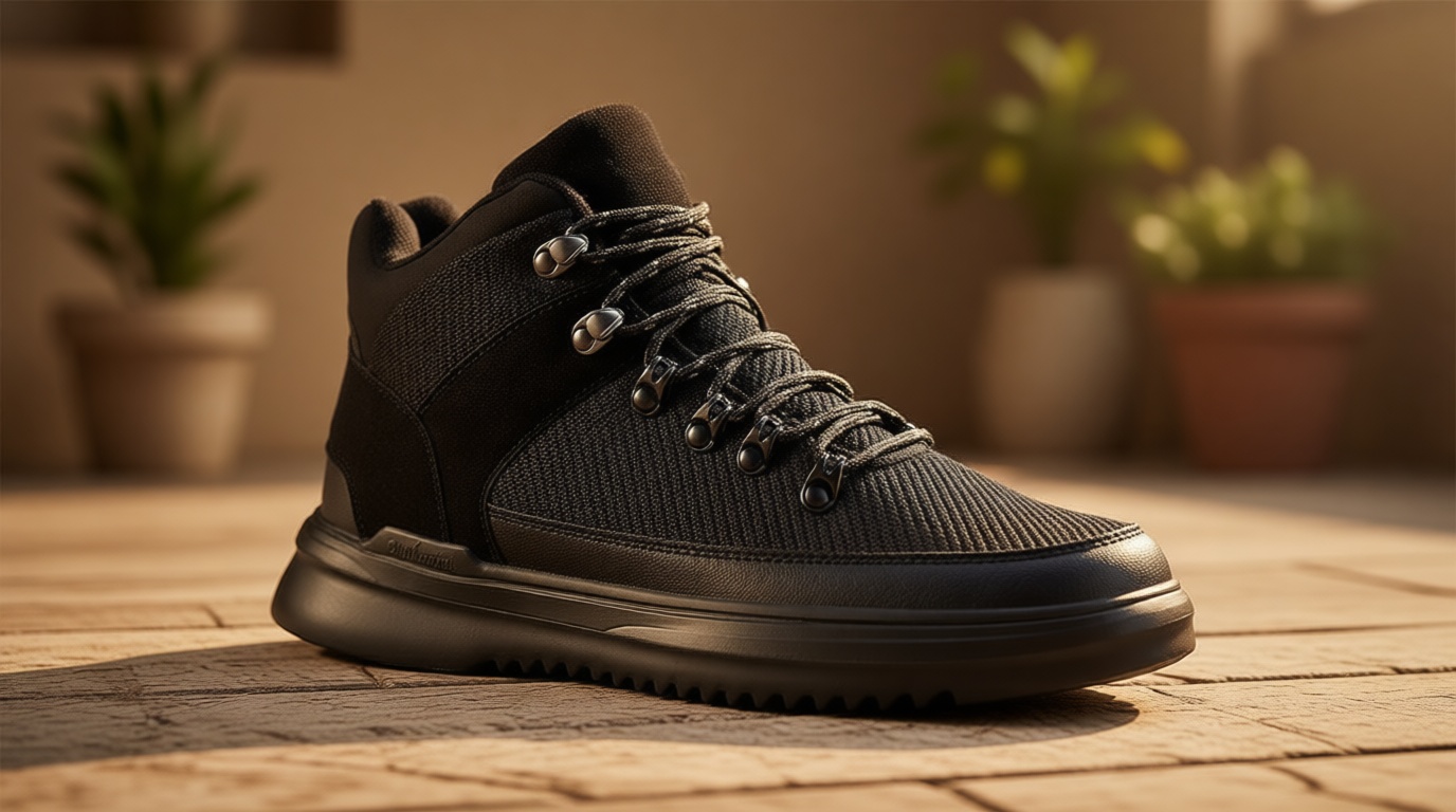 OrthoComfoot Men's Orthopedic Hiking Boots, Water Resistant Outdoor Walking Shoes for Plantar Fasciitis, Light-Weight Casual Sneakers for Ankle and Foot Pain Relief