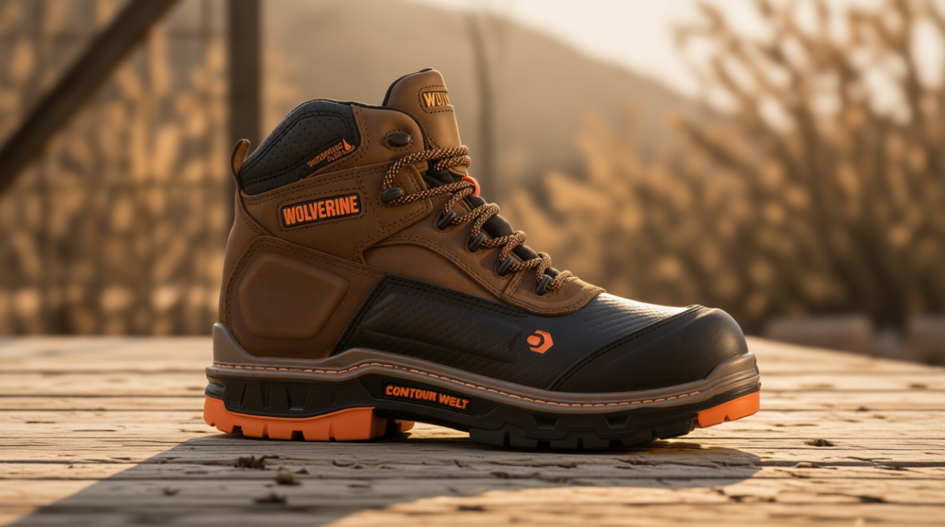 Wolverine Men's Overpass Composite Toe Waterproof Work Boots