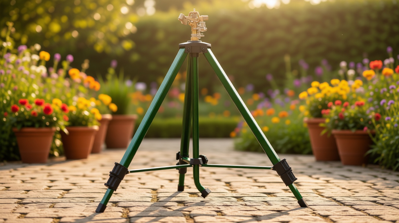 Orbit 56667Z Tripod Lawn Zinc Impact Sprinkler - 360 Degree Rotating Sprinkler