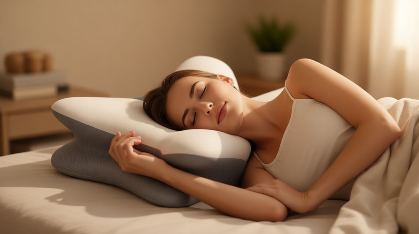 Cervical Pillow for Neck Pain Relief - Ergonomic Neck Pillow for Sleeping, Contour Memory Foam Pillows Side Sleeper Pillow for Neck Support, Bed Pillow for Back Stomach Sleepers OEKO-TEX STANDARD 100