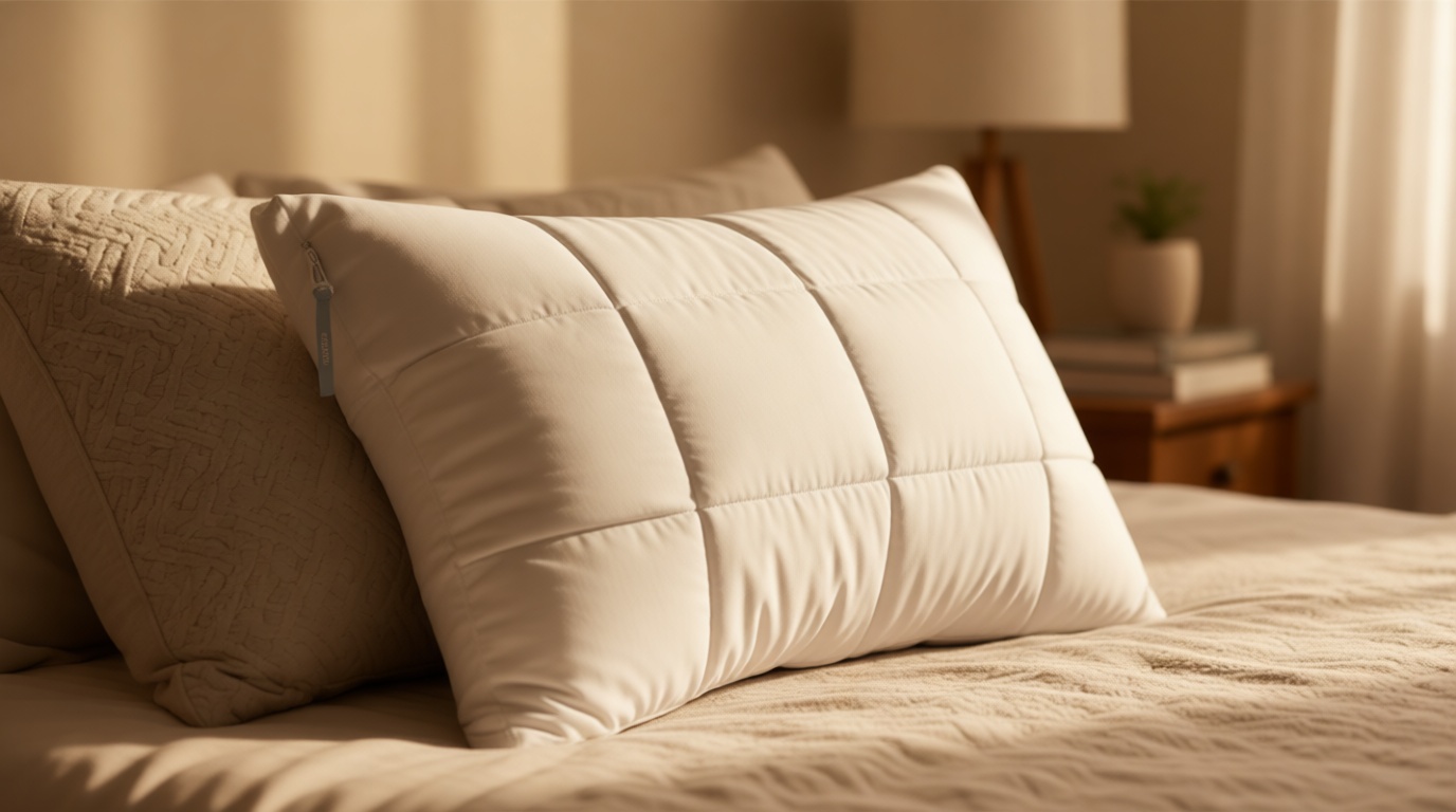 Nuzzle Cooling Adjustable Pillow for Side Sleepers, Luxury Standard Size Bed Pillow Hotel Collection - Best Adjust Height Soft Firm Pillow for Back, Stomach or Side Sleepers - Home Gifts OEKO-TEX STANDARD 100