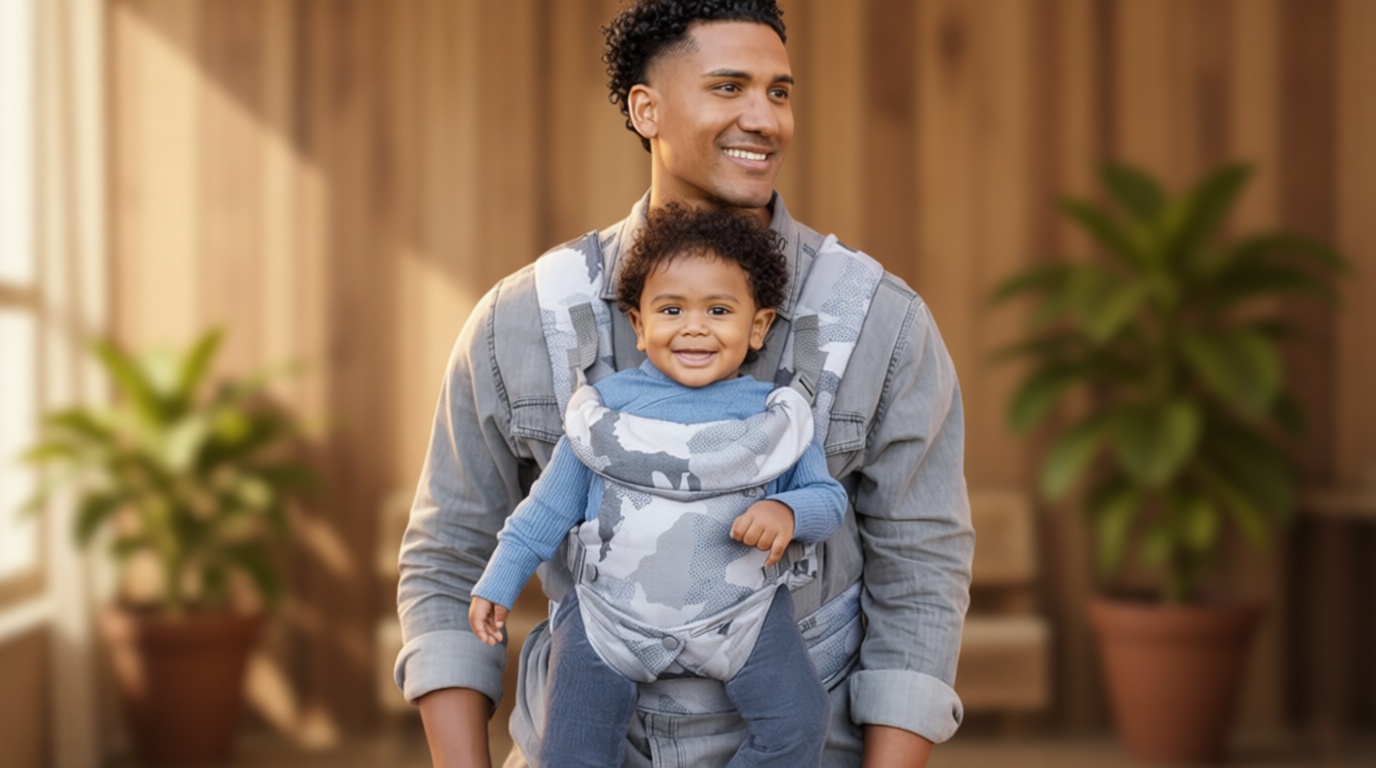 Infantino Flip 4-in-1 Convertible Baby Carrier, Adjustable, Ergonomic Babywearing, Registry Essential, Baby Carrier for Newborn to Toddler, Camo