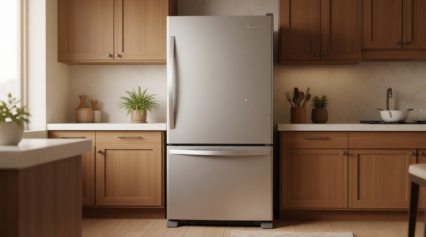 Whirlpool WRB329DMBM 18.5 Cu. Ft. Stainless Steel Bottom Freezer Refrigerator ENERGY STAR