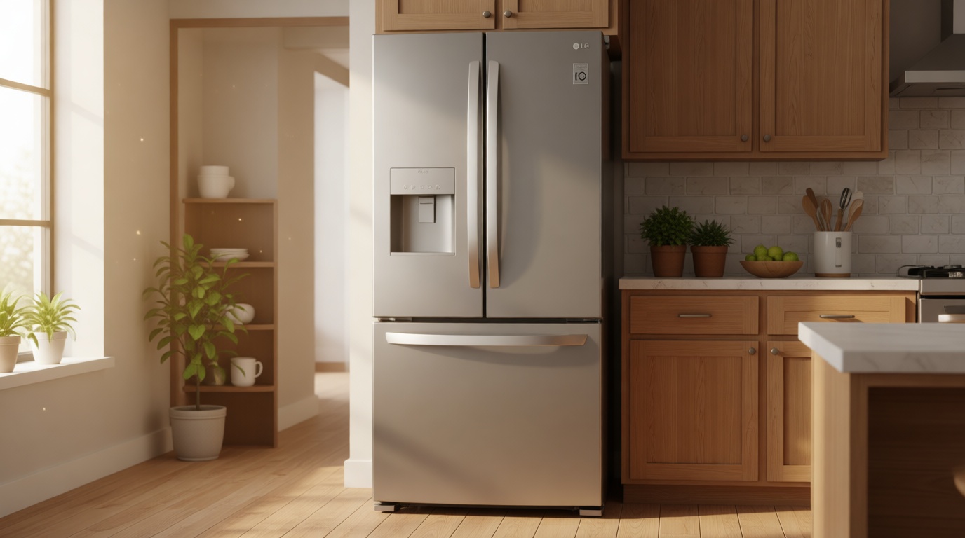 LG LFDS22520S - Refrigerator/Freezer - French Door Bottom Freezer with Water Dispenser - Stainless Steel ENERGY STAR