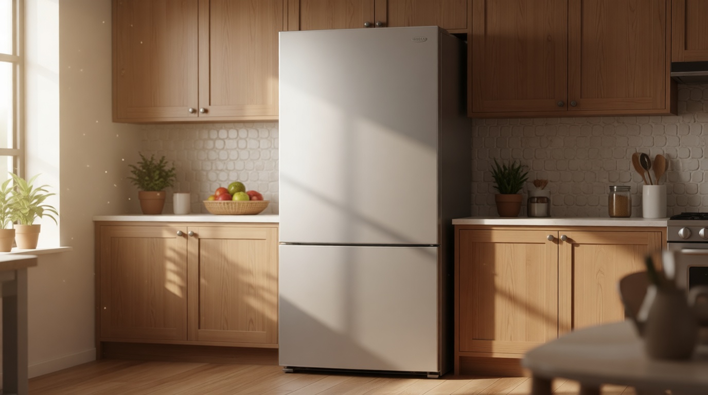 GE Appliances 17.7 cu. ft. Bottom Freezer Refrigerator in Fingerprint Resistant Stainless Steel, Counter Depth ENERGY STAR