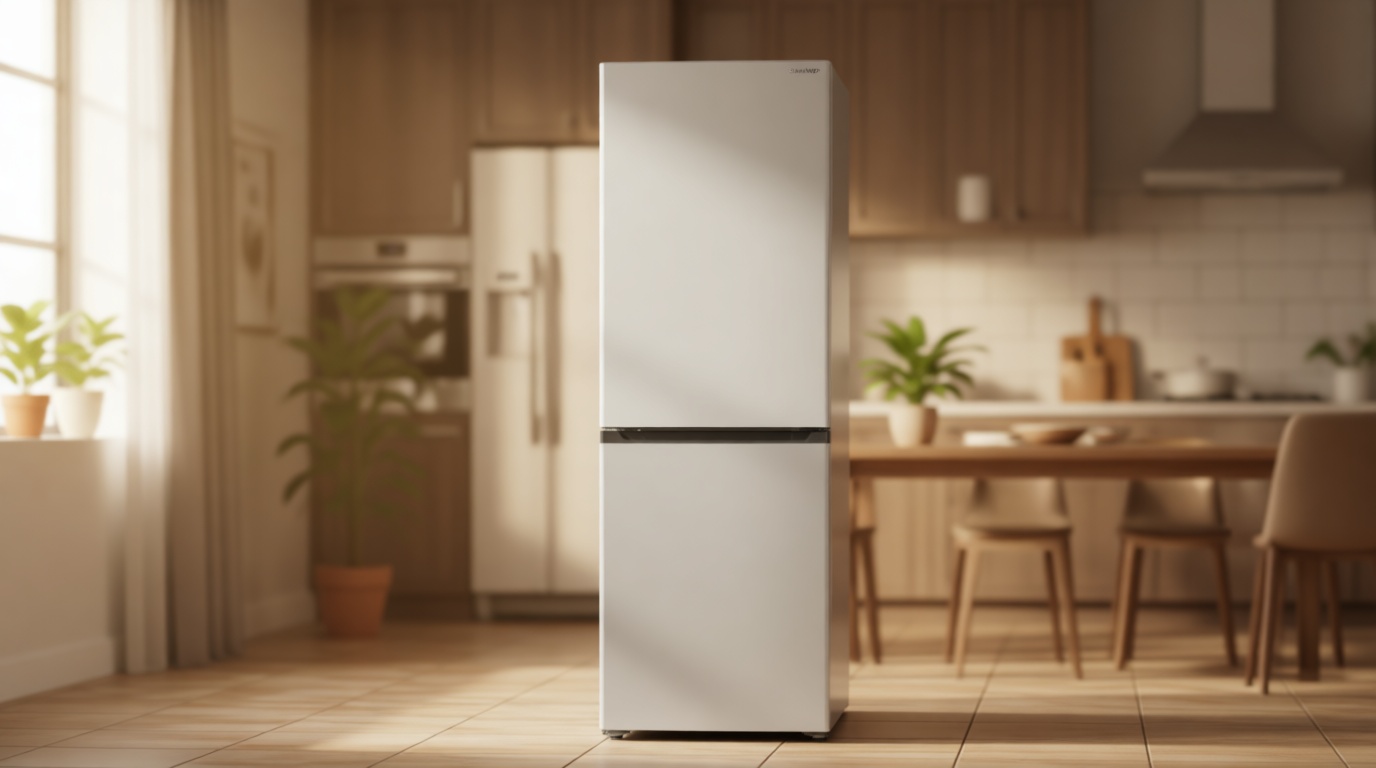 Sharp SJB1255GS Bottom-Freezer Counter-Depth Refrigerator, 24 Inch, 11.5 Cubic Foot, Garage Ready ENERGY STAR