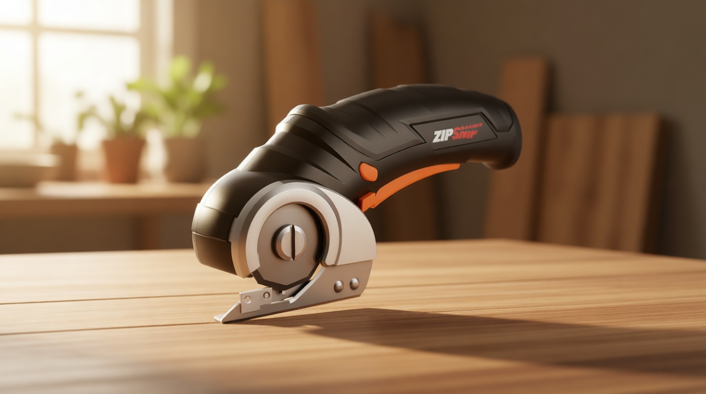 Worx Zipsnip Cordless Electric Scissors, Rechargeable Cardboard Box Cutter, 4V Powerful Fabric Scissors with 2 Safety Blades & Storage Bag WX082L.2