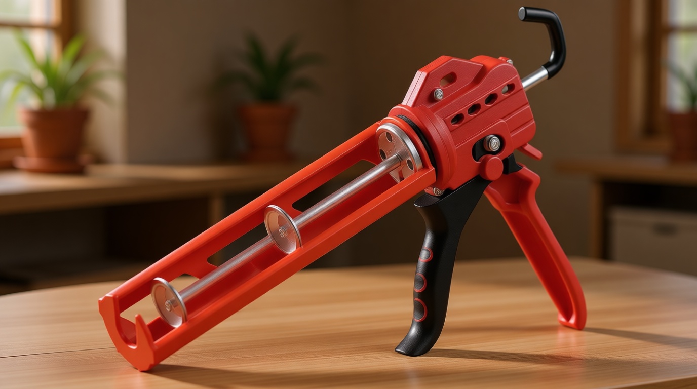 2026 One-Touch Drip-Free Caulk Gun | Effortless & Professional Design with Heavy-Duty Metal Body, 18:1 Thrust Ratio | For 9, 10, 11 oz Silicone Tubes