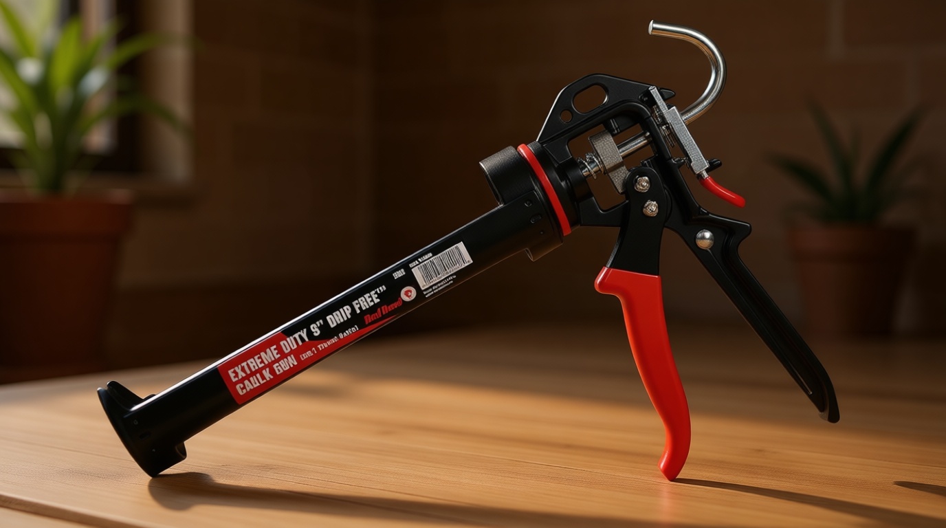 Red Devil 3989 9" Extreme Duty Caulk Gun - Hand Caulking Gun - Thrust Ratio 26:1,Black