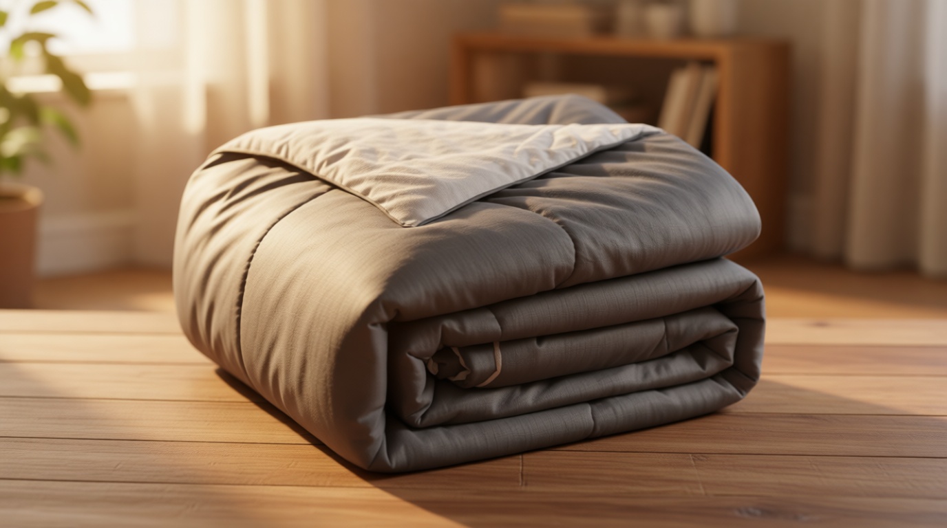 HOMFINE Cooling Comforter Japanese Double-Sided Cold Tech Fabric Cooling Blanket for Night Sweats Hot Sleepers, Q-Max 0.45 Soft Breathable Silky Smooth Lightweight Grey Summer Comforter Queen OEKO-TEX STANDARD 100