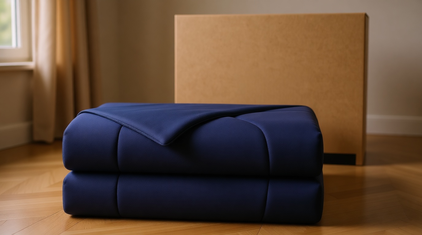REST® Evercool® Cooling Comforter, Full/Queen, Blanket for Hot Sleepers, All Season Bedding to Keep Cool for Night Sweats, Breathable Lightweight Blanket, 90"x90" Inches, Midnight Blue OEKO-TEX STANDARD 100